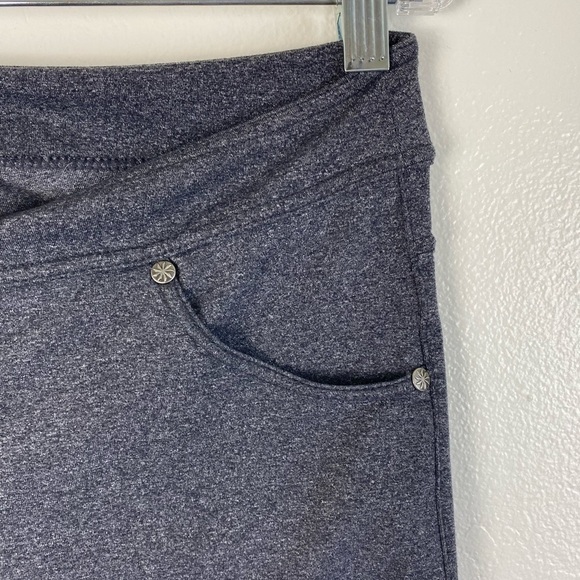 Athleta Gray Wide leg Flare Athleisure Pull on Pants W/ Pockets women’s Medium P - Picture 13 of 15